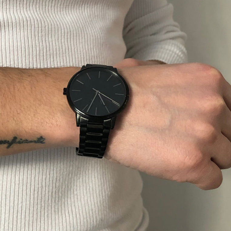 Armani Exchange Cayde AX2701 Men's Analog Watch – Black Dial with Black Stainless Steel Strap